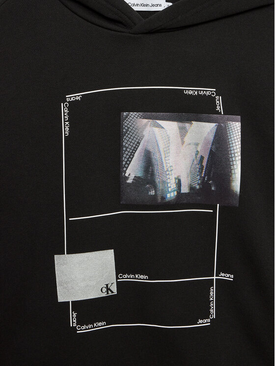 Calvin Klein Jeans Calvin Klein Jeans Μπλούζα City Photo Print IB0IB02262 Μαύρο Relaxed Fit