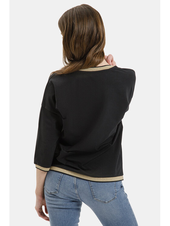 Cross Jeans Cross Jeans Bluza 65479-020 Czarny Regular Fit