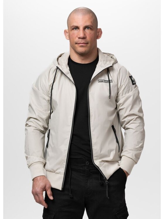 PITBULL PITBULL Kurtka przejściowa ATHLETIC LOGO II Beżowy Regular Fit