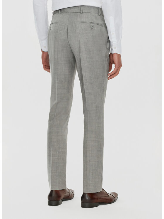 Pako Lorente Pako Lorente Spodnie garniturowe P24SF-6G-009 Szary Super Slim Fit