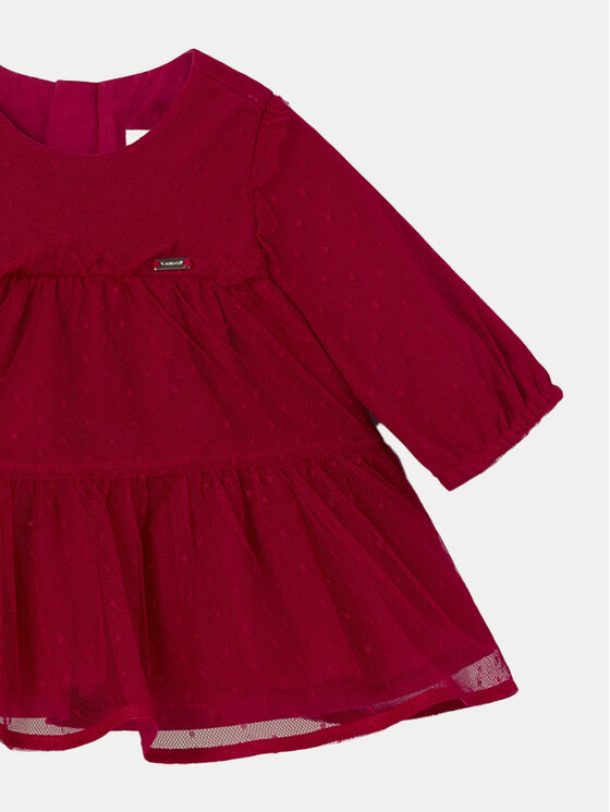 Mayoral Mayoral Elegáns ruha 2805 Piros Regular Fit