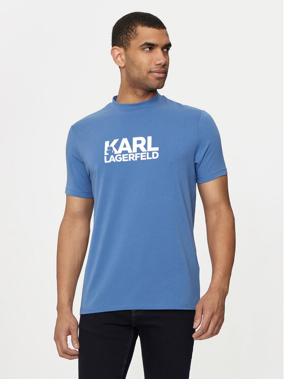 KARL LAGERFELD T-shirt 755087 Plava Regular Fit