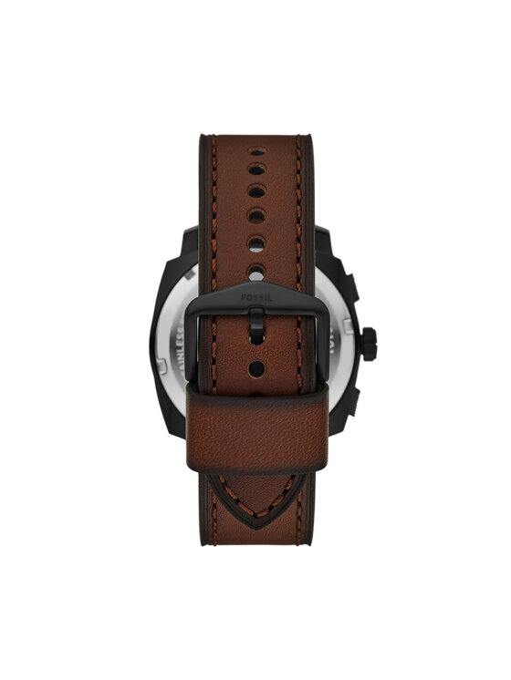 Fossil Fossil Karóra és karkötő szett Machine Chronograph FS6102SET Barna