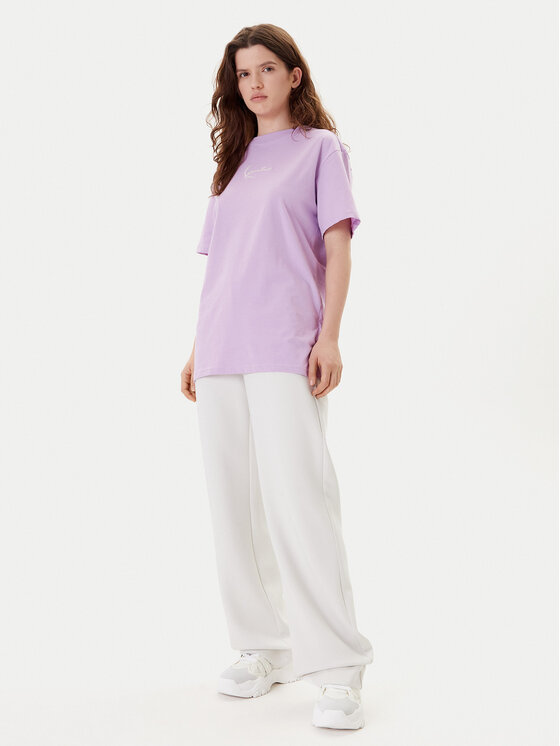 Karl Kani Karl Kani T-Shirt Cherry Print PD00005461 Fioletowy Oversize