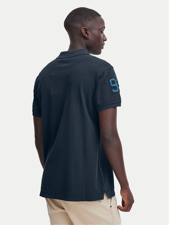 Blend Blend Polokošile 20716468 Tmavomodrá Regular Fit