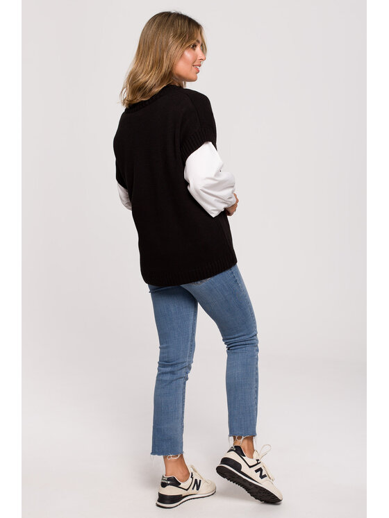 BeWear BeWear Sveter BK076 Čierna Comfortable Fit