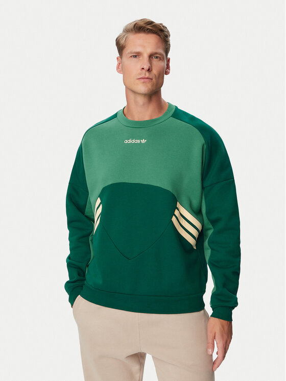 adidas Суитшърт Munich 93 KW4387 Зелен Loose Fit
