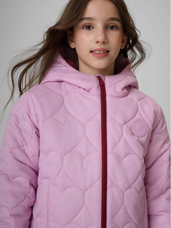 4F 4F Kurtka puchowa OUTERWEAR Fioletowy jasny Regular Fit