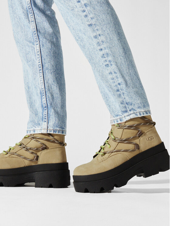 Ugg Ugg Черевики W Brisbane Lace Up 1143841 Бежевий