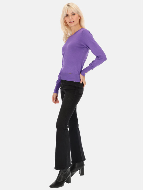 L’AF L’AF Sweter Alpi Fioletowy Regular Fit