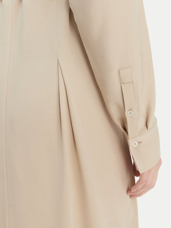 BOSS BOSS Hemdkleid Dolala 50552373 Beige Relaxed Fit