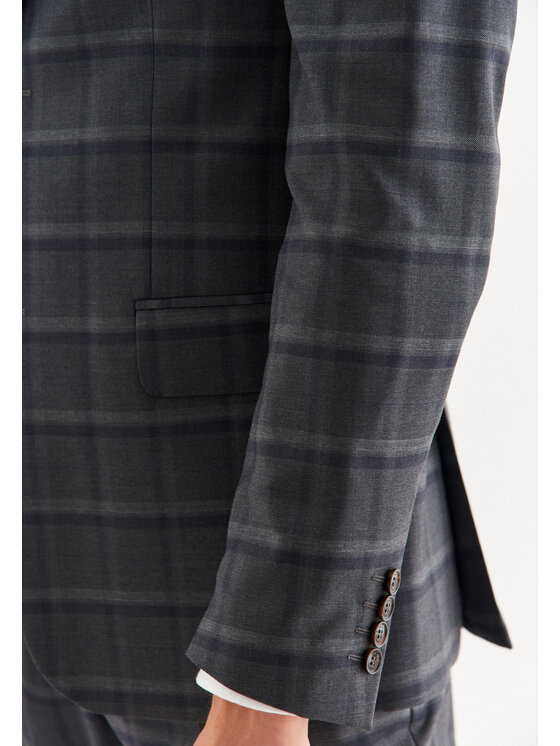 Pako Lorente Pako Lorente Marynarka P22WP-3G-032 Szary Slim Fit