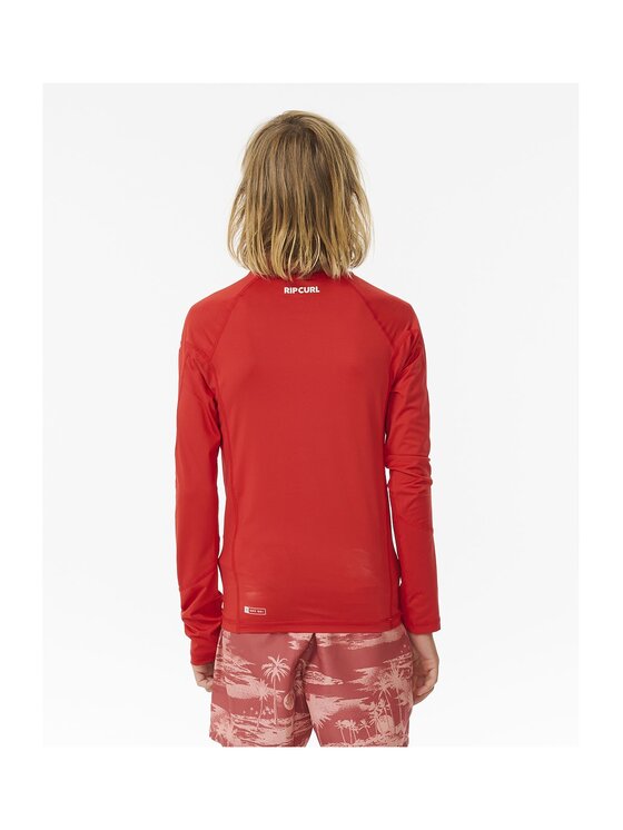 Rip Curl Rip Curl Koszulka do pływania Brand Wave Upf L/S-Boy Czerwony