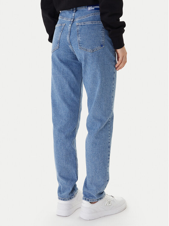 Karl Lagerfeld Jeans Karl Lagerfeld Jeans Džinsi B1W10076 Zils Mom Fit