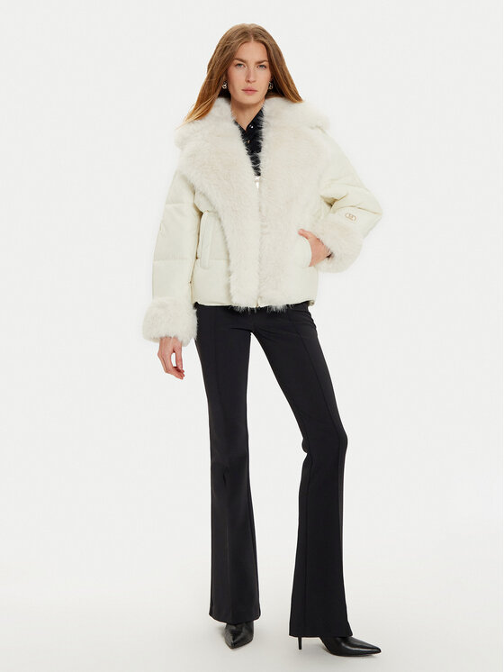 Marciano Guess Marciano Guess Cappotto in shearling 4BGL1 57188A Écru Regular Fit