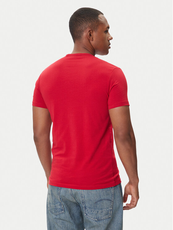 Pepe Jeans Pepe Jeans Marškinėliai Original Basic 3N PM5010133 Raudona Regular Fit