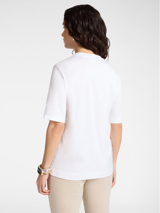 Elena Mirò Elena Mirò T-Shirt G079Z000598N001 Biały Slim Fit