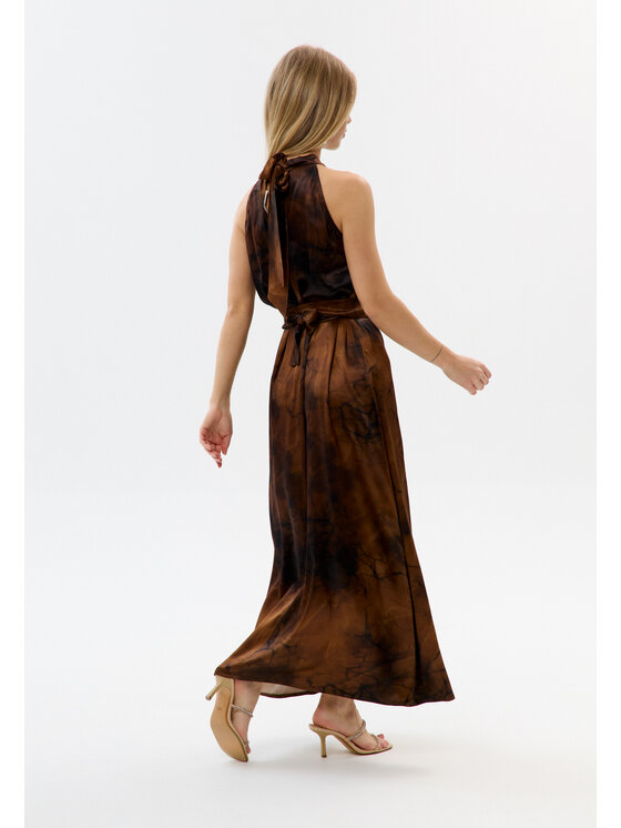 Mirons Mirons Sukienka wieczorowa Florence Brown Brązowy Regular Fit