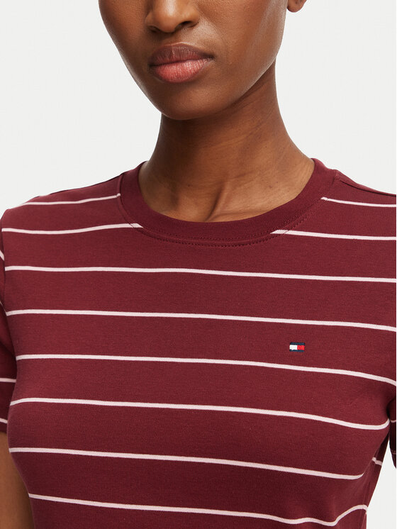 Tommy Hilfiger Tommy Hilfiger Тишърт New Cody WW0WW40587 Червен Slim Fit