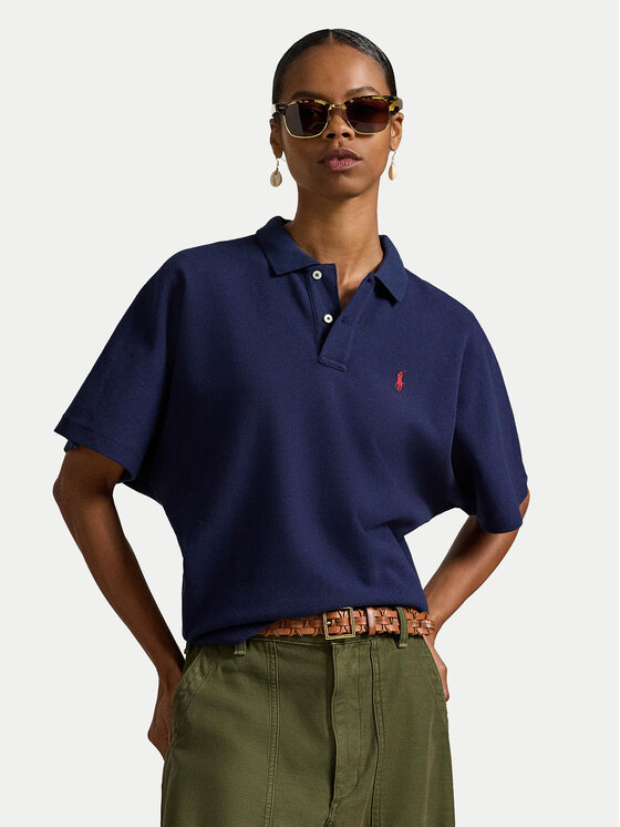 Polo Ralph Lauren Tricou polo 211A96270002 Bleumarin Relaxed Fit