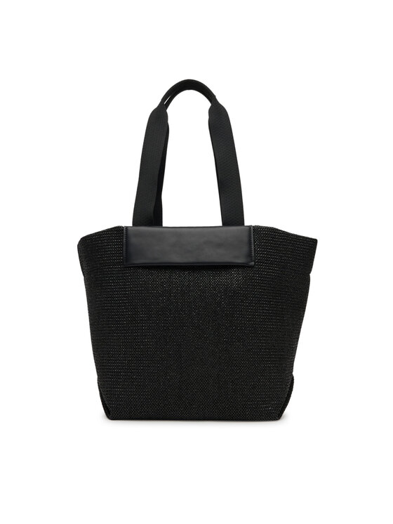 Calvin Klein Calvin Klein Τσάντα Ck Raffia Medium Shopper K60K613174 Μαύρο