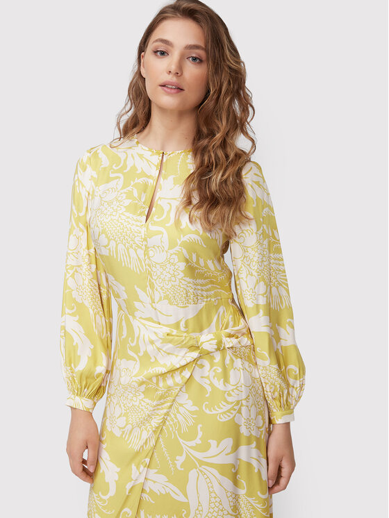Ted Baker Ted Baker Koktel haljina Saraiy 261810 Žuta Regular Fit