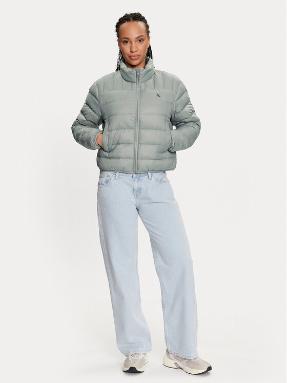 Calvin Klein Jeans Calvin Klein Jeans Пухено яке J20J222585 Сив Regular Fit