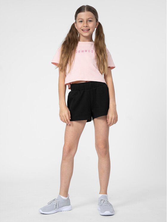 4F 4F Szorty sportowe 4FJSS23TSHOF098 Czarny Regular Fit