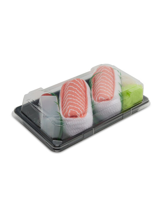 Rainbow Socks Calzini lunghi da donna Sushi Socks Box Salmon Nigiri Rosa