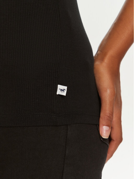 Mustang Mustang топ Lynn 1013930 Черен Slim Fit