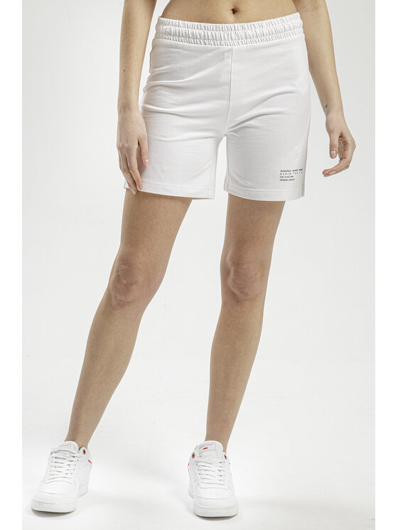 Cross Jeans Cross Jeans Szorty sportowe 80129-252 Biały Regular Fit