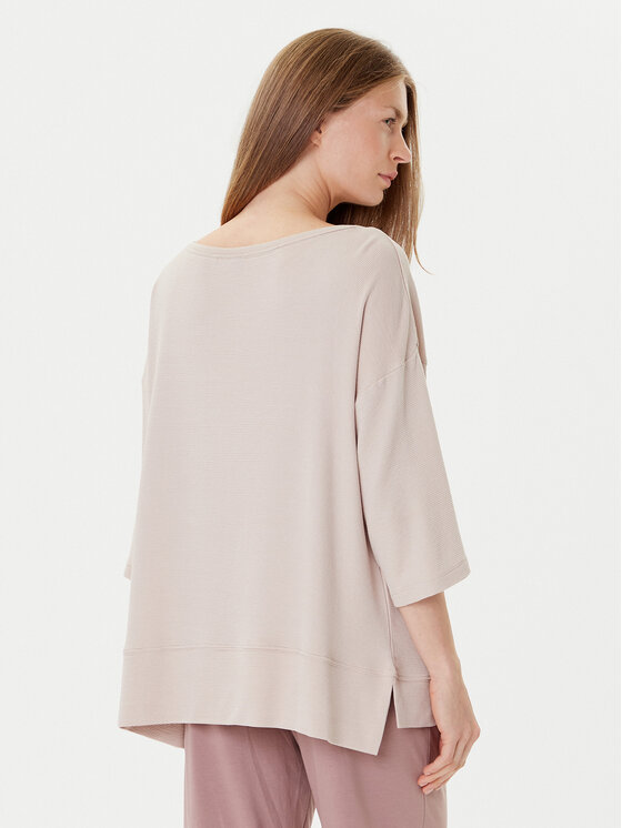 BOSS BOSS Bluzka Ottoman 50540029 Beżowy Relaxed Fit