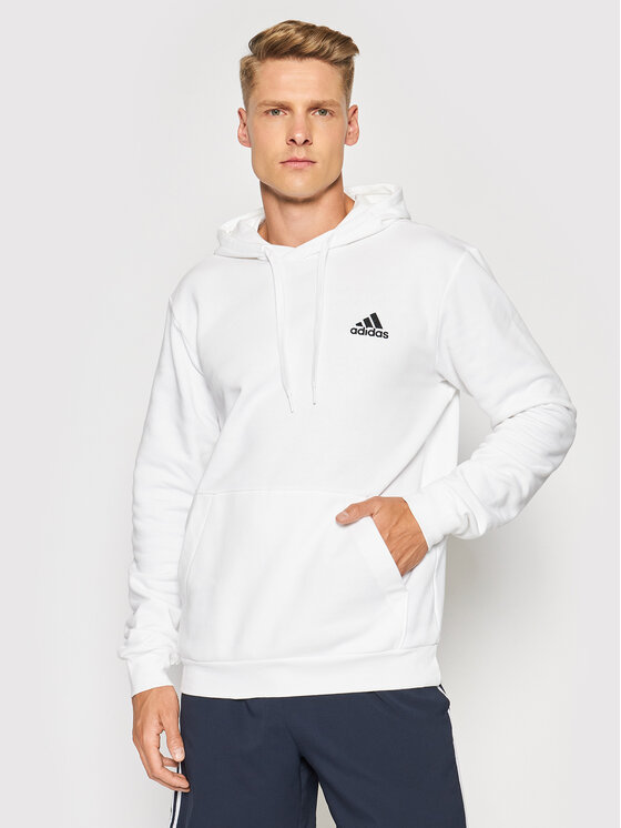 adidas Džemperis ar kapuci FeelCozy Hoodie H12211 Balts Regular Fit