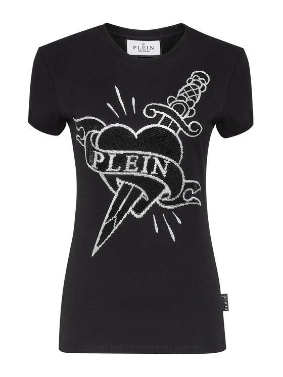 PHILIPP PLEIN PHILIPP PLEIN T-Shirt 4061 Czarny Regular Fit