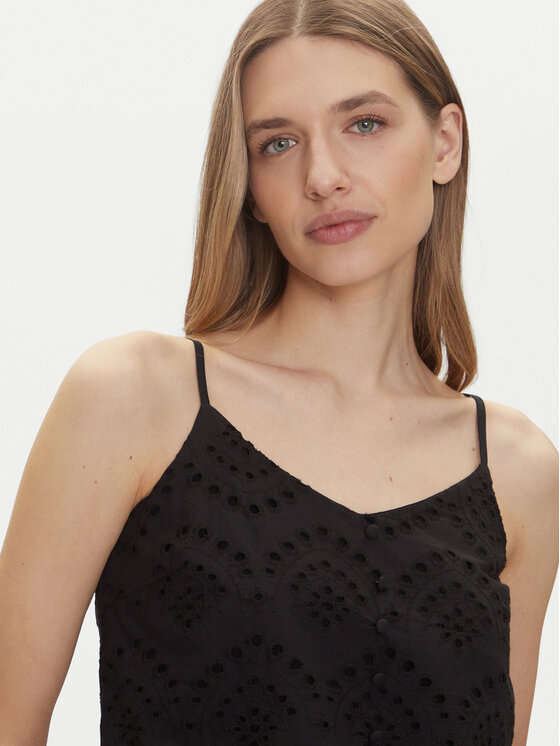 Pieces Pieces Top Vilde 17156563 Czarny Regular Fit