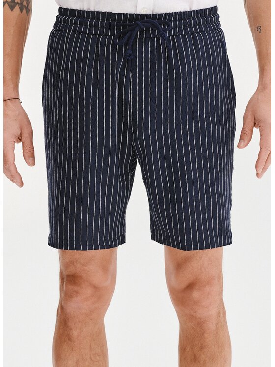 Pako Lorente Pako Lorente Szorty materiałowe P25SF-WS-001 Granatowy Classic Fit