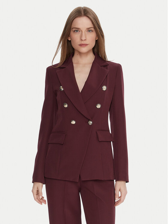 Maryley Maryley Pintsak 25IB139/43BU Bordoopunane Regular Fit
