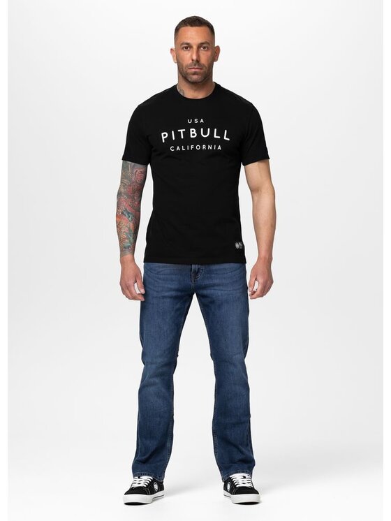 PITBULL PITBULL T-Shirt USA CAL Czarny Regular Fit