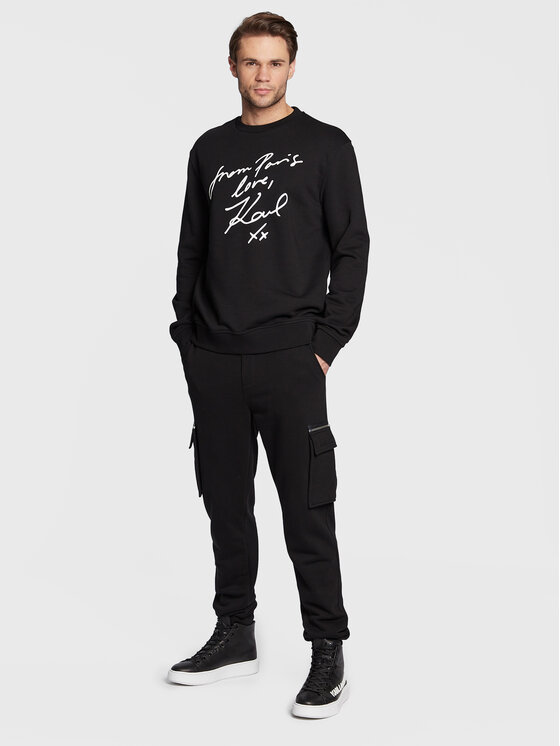 Felpa 705025 524910 Nero Regular Fit