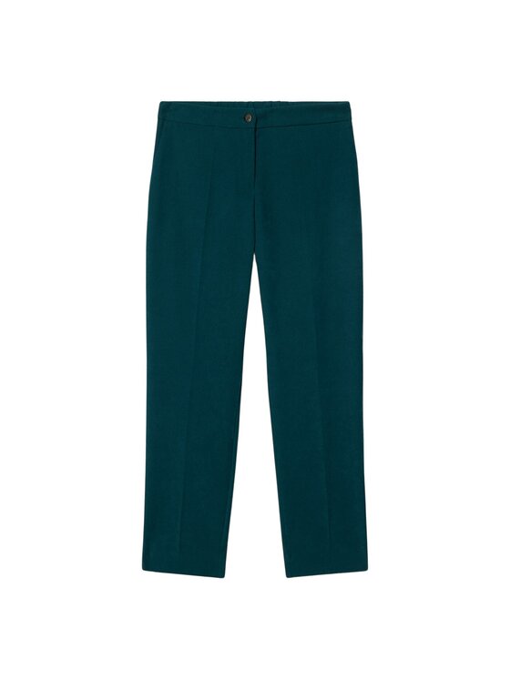 Oltre Oltre Pantaloni di tessuto P011R009067N035 Turchese Regular Fit