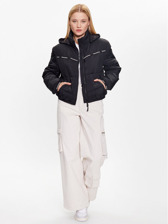 Tommy Jeans Tommy Jeans Μπουφάν μεταβατικό DW0DW16100 Μαύρο Regular Fit