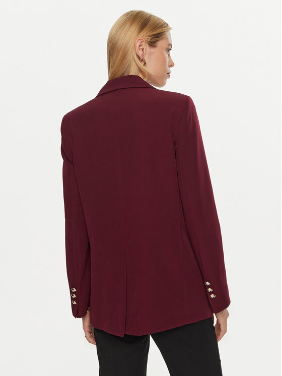 Maryley Maryley Σακάκι 24IB202/43GI Μπορντό Regular Fit