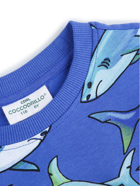 Coccodrillo Coccodrillo Majica WC5143203IBK Modra Regular Fit