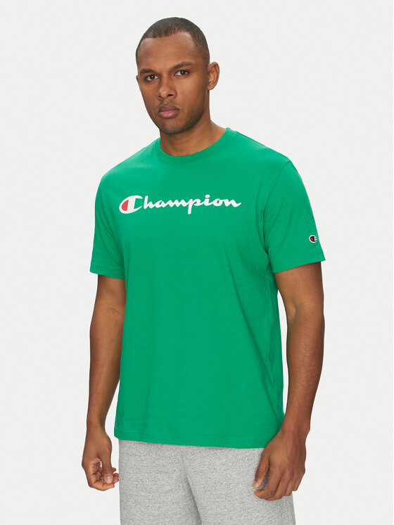 Champion Tričko 220256 Zelená Regular Fit