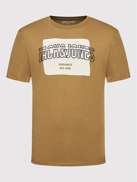 Jack & Jones Jack & Jones T-Shirt Artists 12198391 Καφέ Relaxed Fit