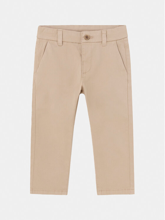Mayoral Chino nohavice 522 Béžová Slim Fit