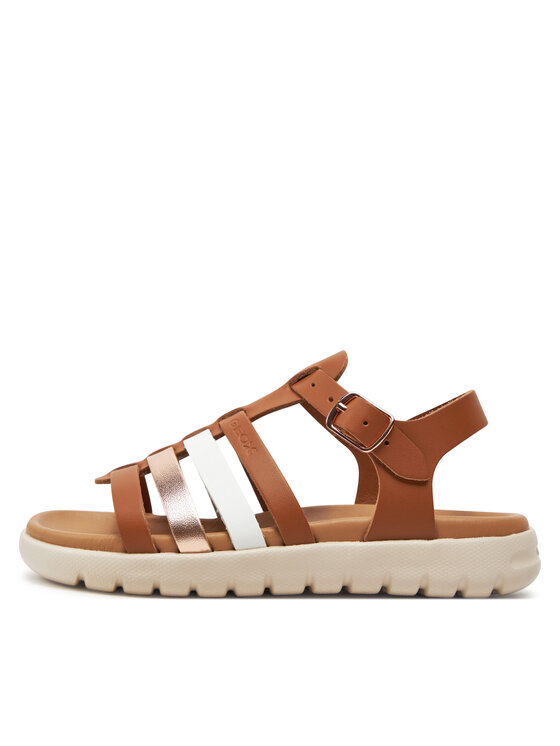 Geox Geox Сандали J Sandal Soleima Gir J35GSB 043CF C6A7F S Кафяв