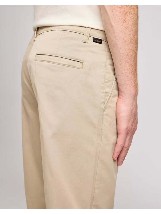 Lee Lee Chinosy REGULAR CHINO 112342929 Beżowy Regular Fit