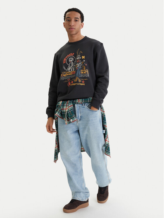 Element Element Sweatshirt Timber Aboard Cr ELYSF00311 Schwarz Regular Fit