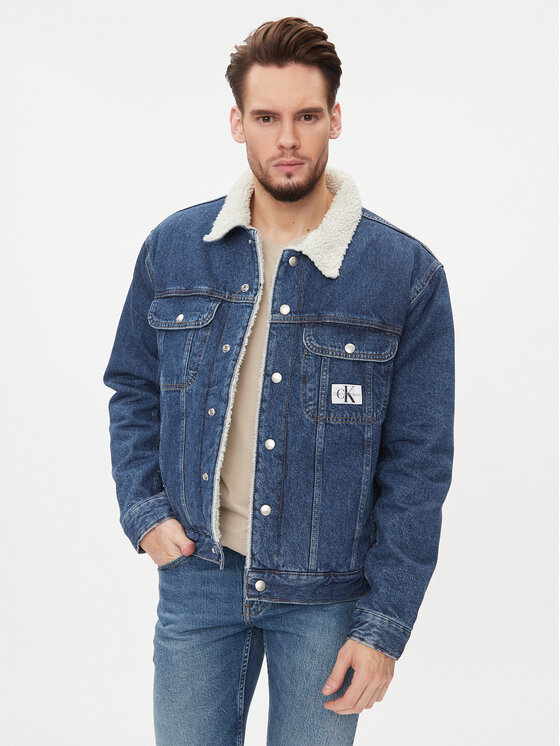 Calvin Klein Jeans Calvin Klein Jeans Džinsinė striukė 90's J30J323905 Mėlyna Regular Fit